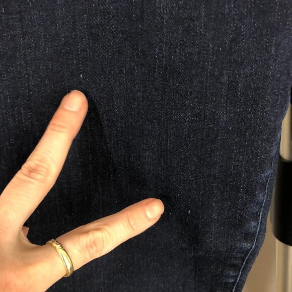Sandwich_ Slim Fit Tregging‎ Denim Jean Skinny High Rise Jegging Dark Blue Sz 38 - Picture 15 of 15